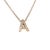 2010s Diamond Letter "A" Pendant Necklace 18" 14k Gold 0.12 TCW Certified For Sale - Image 5 of 12