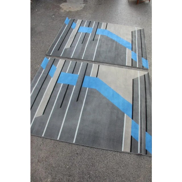 Italian Woolen Rugs, 1980s, Set of 2 For Sale - Image 9 of 10