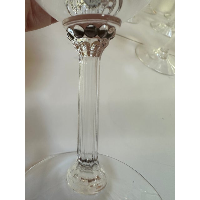 Lenox Vintage 1970s Lenox "Autumn" Collection Handblown Crystal Water Glasses 7.75" High 24k Gold Encrusted Band - Set of 12 For Sale - Image 4 of 18