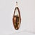 Brown Vintage Oval Teak Mirror with Rope and Leather Details, 1950s For Sale - Image 8 of 13