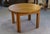 Brown Round Oak Table from Maison Regain, 1970s For Sale - Image 8 of 9