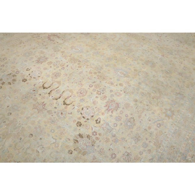 Textile Antique Zabihi Collection Persian Tabriz Rug - 10'3" x 13'7" For Sale - Image 7 of 11