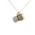 Contemporary Roberto Coin Diamond Ruby 18k Yellow White Gold Drum Pendant Necklace For Sale - Image 3 of 7