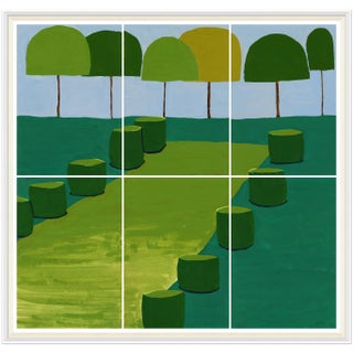 Topiary Garden Framed Art Print by Susan Hable For Sale