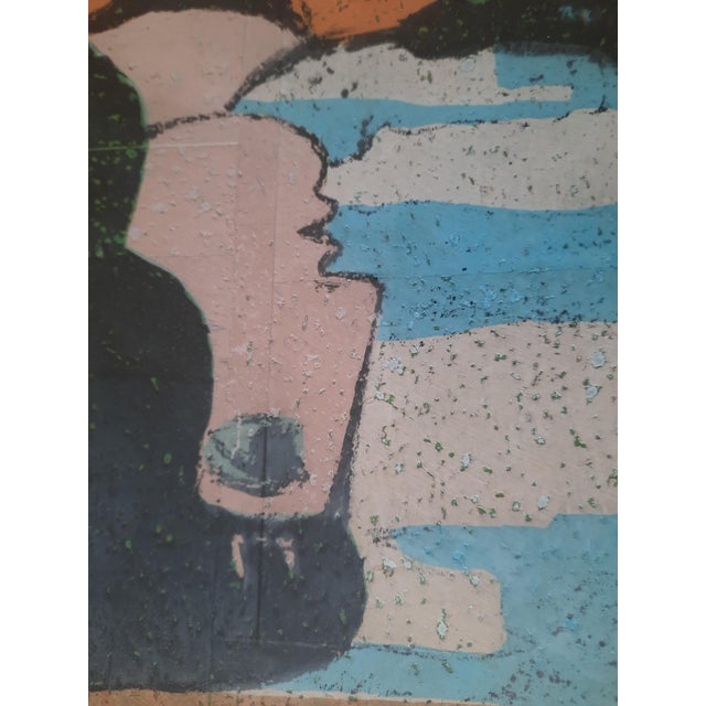 Domenico Cantatore, Accanto a te, Polymaterial Silkscreen, 1950s For Sale - Image 15 of 18