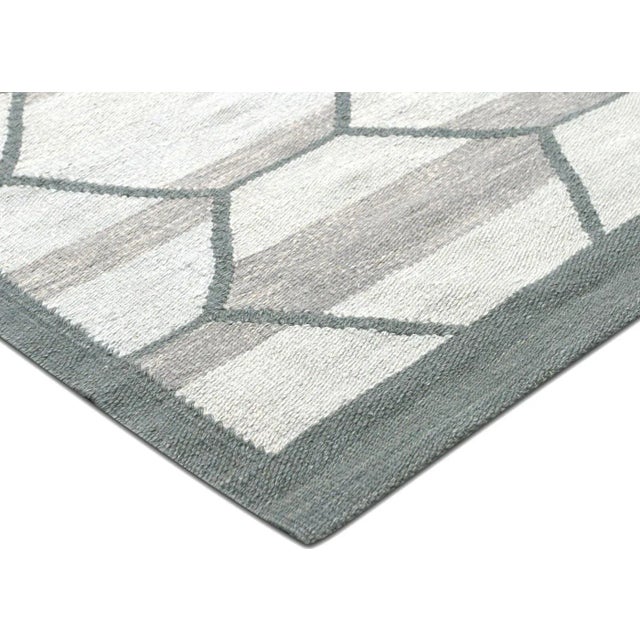 Mid-Century Modern Contemporary Scandinavian Design Kilim For Sale - Image 3 of 6