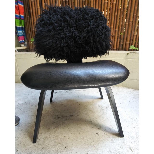 Eames Cafe Fur Lounge Chair For Sale - Image 4 of 11