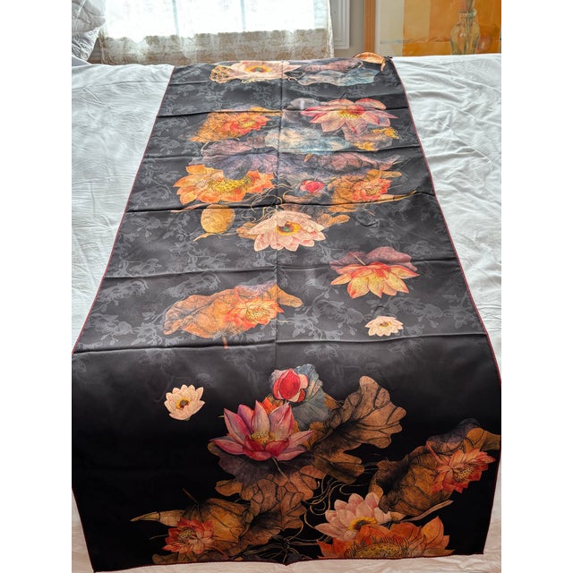 Brandnew Luxury Silk Reversible Table / Bed Runner.