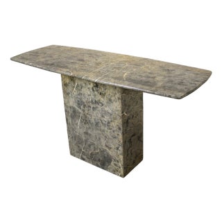 Mid-Century Marble Console Table For Sale