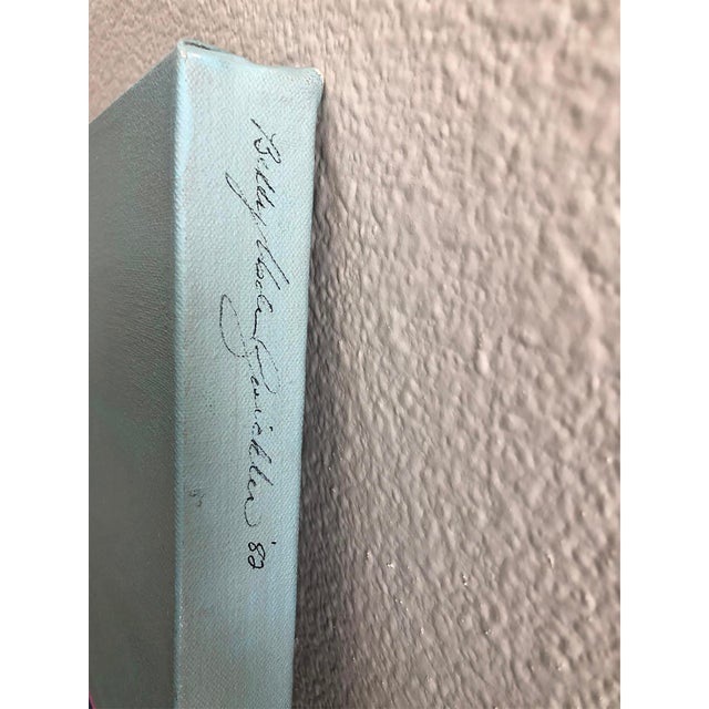 Acrylic on Canvas, "No Man's Island", Betty Usdan-Zwickler, 1982 For Sale - Image 4 of 4