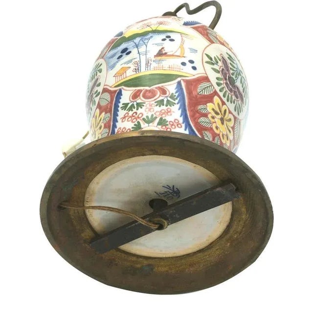 Delf Vase Lamp, 1900s For Sale - Image 4 of 11