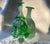 Mid 19th Century Large Antique German Emerald Green Cut-to-Clear Crystal Decanter For Sale - Image 13 of 18