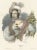 Antique print titled 'L'Europe - Euphémie'. Beautiful lithograph of a European costume. Lithographed by Lemercier, circa...