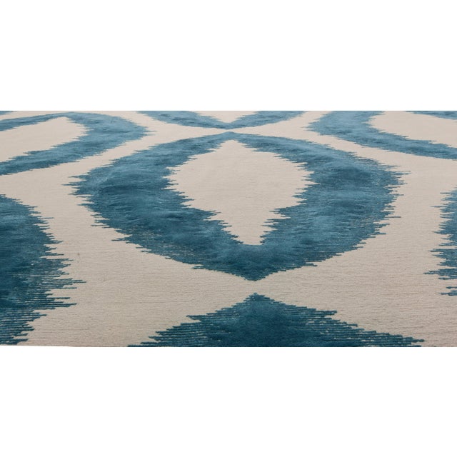 Modern Modern Mandorla Handmade Silk Rug by Doris Leslie Blau For Sale - Image 3 of 5