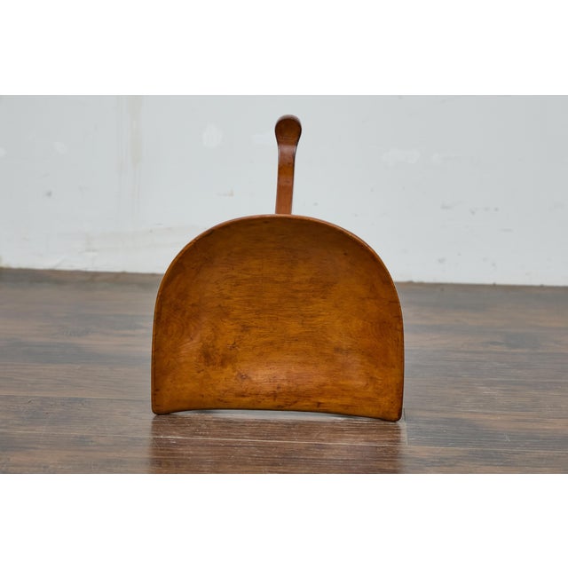 English Walnut Thebes Stool With Tripod Base, Turn of the Century, Attributed to Liberty & Co. For Sale - Image 9 of 10
