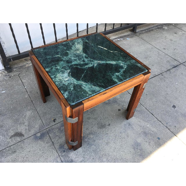 Verde Green Marble Top Side Table Chairish