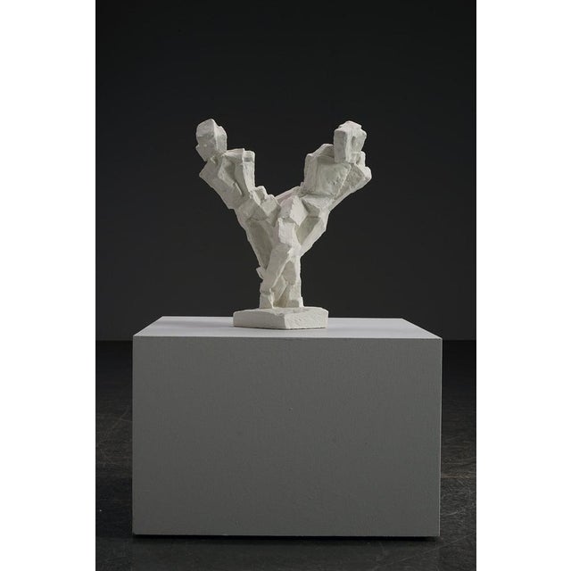 Cubist Abstract Sculpture, 1940s, Plaster For Sale - Image 3 of 14