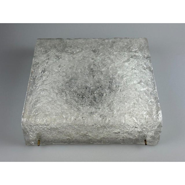 Ceiling Lamp in Ice Glass from Kaiser Leuchten, Germany, 1970s For Sale - Image 11 of 18