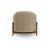 Piedmont Upcycled Chenille Taupe Accent Chair For Sale In Los Angeles - Image 6 of 7