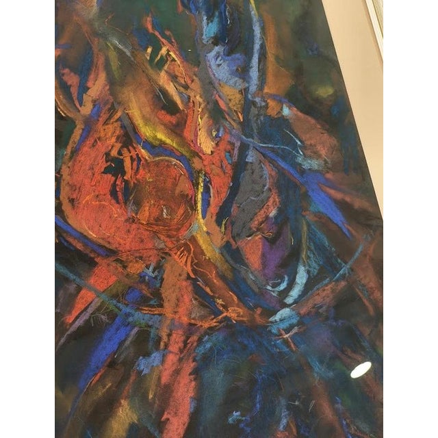 2000 - 2009 Sz. Kovács Géza, Shaman Dance II, Pastel Painting, 2001, Framed For Sale - Image 5 of 8