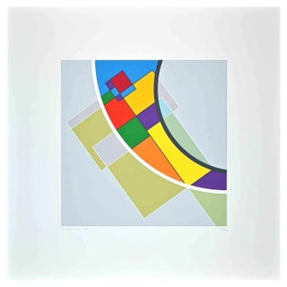 Luigi Veronesi, Moon, Original Screen Print, 1995 For Sale