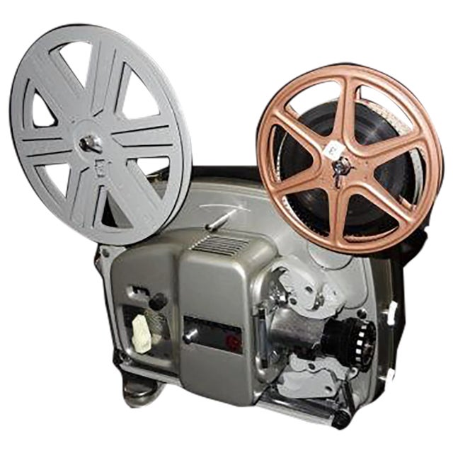 1967 Bolex Super 8mm Cinema Projector for Display Including Film and Reels For Sale