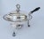 1970s Circa 1970's Silver-Plate Lion Claw-Footed Platform Covered Serving Chapin Dish With Ebony Handle & Heating Element For Sale - Image 5 of 13