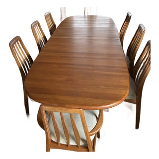 1980s Benny Linden Design Teak Dining Set For Sale