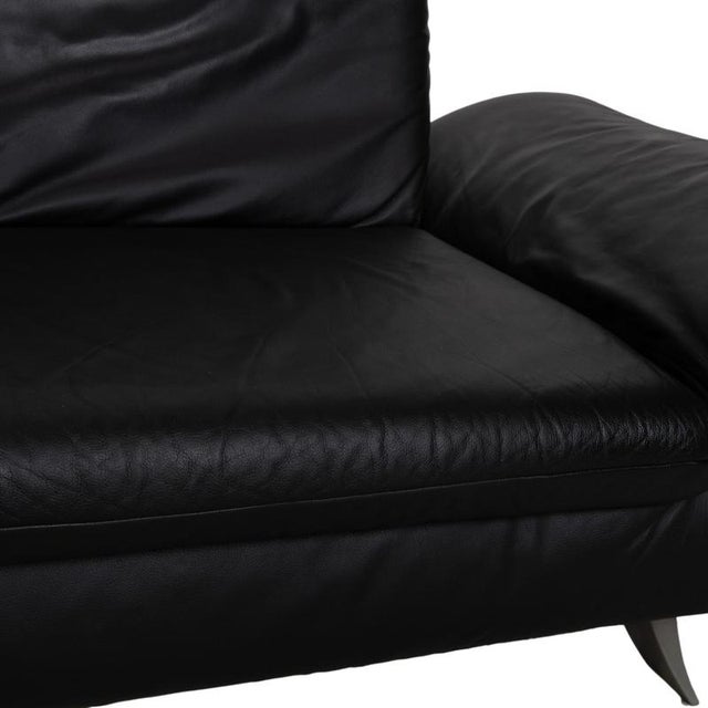 Black Rossini 2-Seater Sofa in Black Leather from Koinor For Sale - Image 8 of 16