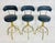 Brass Set of 3 Attributed to Charles Hollis Jones “Sinatra” Solid Brass Swivel Bar Stools, Usa 1960's For Sale - Image 8 of 18