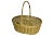 1970s Gold Oval Wicker 12” Basket For Sale - Image 5 of 5