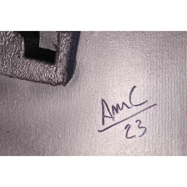 Metallic City is a fascinating painting by the Italian artist Anna Maria Caboni. It is a metaphor for the contemporary...