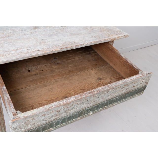Swedish White Pine Wall Table For Sale - Image 12 of 14