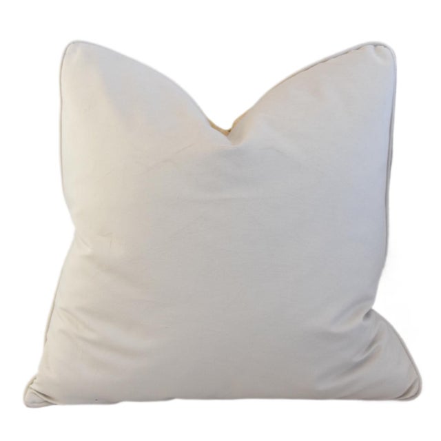Romantic French Toile Linen Feather/Down Pillow For Sale In Los Angeles - Image 6 of 7