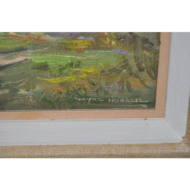 Wayne Morrell (American, 1923-2013) New England Country Landscape W/ Figures C.1970 For Sale - Image 4 of 8