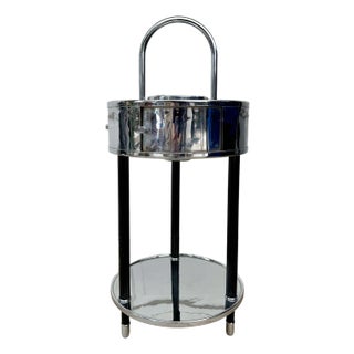 1930s Art Deco "Smokador" Chrome Smoking Stand/Side Table For Sale