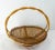 Mid-Century French Fruit Basket in Wicker For Sale - Image 4 of 8