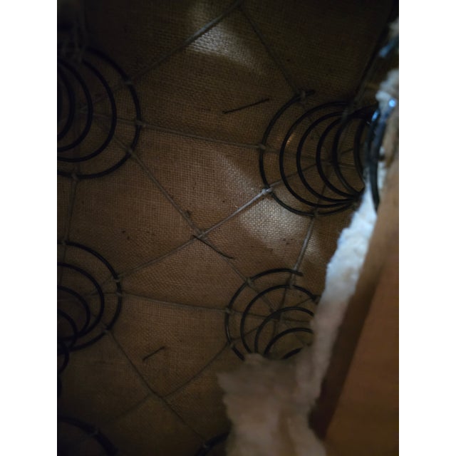 This is a beautiful vintage chaise lounge with excellent structure and comfort, offered in professionally upholstered...