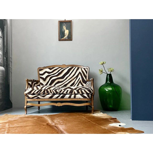 Ralph Lauren Zebra Loveseat Chairish