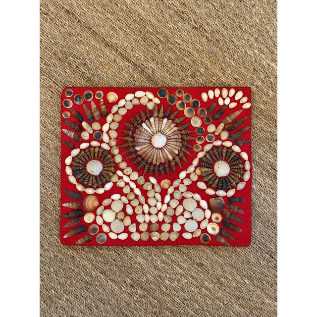 Antique Sailor’s Valentine Shell Panel For Sale In Charleston - Image 6 of 12