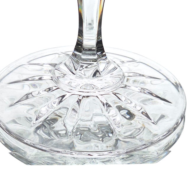 Transparent VTG Galway "Irish Rose" Crystal Champagne Sherbet Glasses Set of 6 Ireland 5.5" For Sale - Image 8 of 10