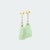 Metal Vintage Chinese 14k Gold & Carved Jadeite Dangle/Drop Earrings For Sale - Image 7 of 14