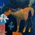 This fun piece depicts a wild horse in a midnight garden. There are flowers around him along with other fun shapes. As...