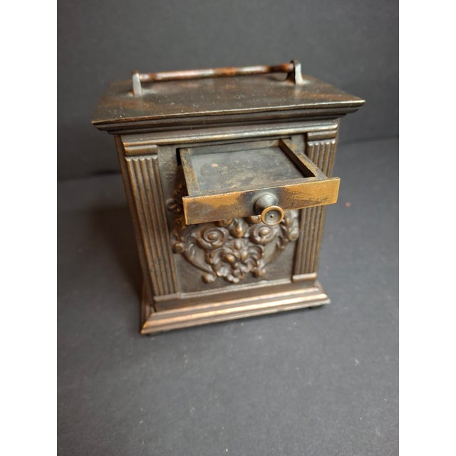 Metal Antique 1895 Chandler’s Mechanical Bank National Brass Works Safe For Sale - Image 7 of 14