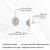 3.97Carat Turquoise & Diamond Double Halo Statement Earrings in 14k Gold- A Pair For Sale - Image 11 of 14