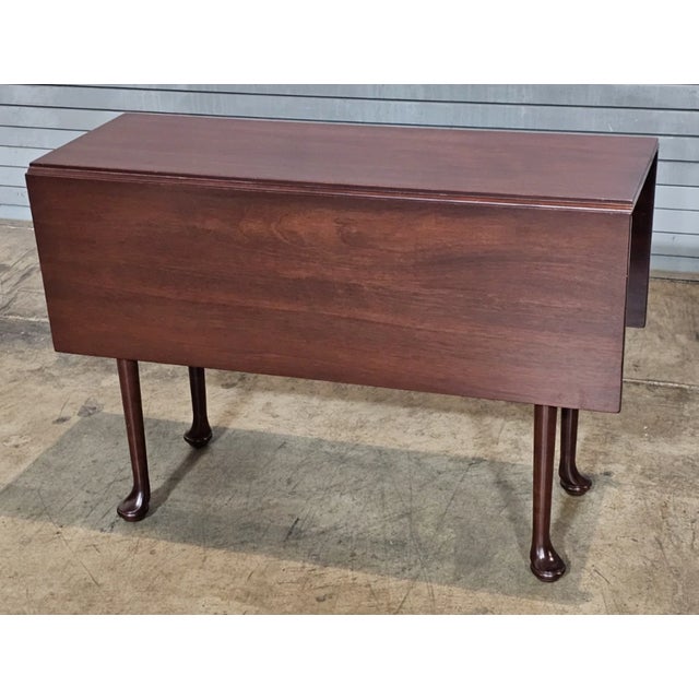Kittinger Kittinger Williamsburg Mahogany Queen Anne Drop Leaf Table Wa 1022 For Sale - Image 4 of 10