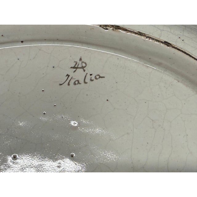 Massive Early 20th Century Italian Majolica Bacchanalian Scene Platter For Sale - Image 10 of 18