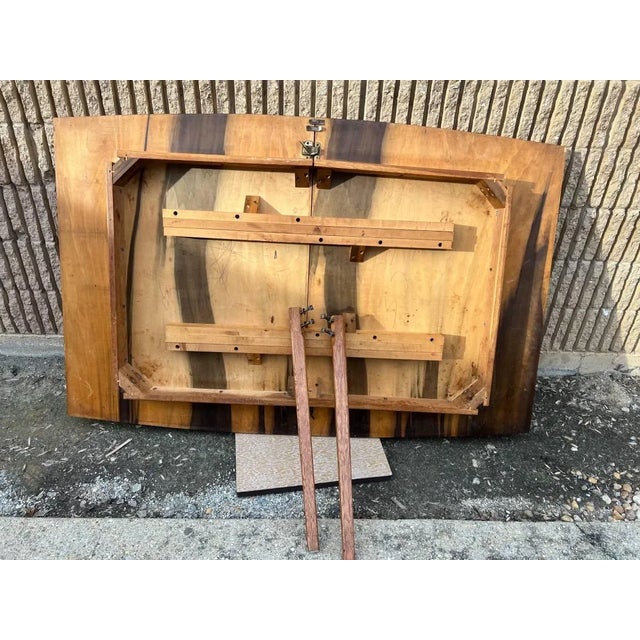 Mid 20th Century Walnut Dining Table and 2 Leaves For Sale - Image 12 of 13