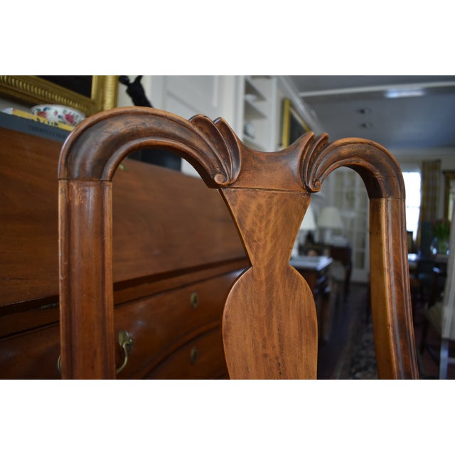 18th Century Set of Six Original American New England Queen Anne Chairs For Sale - Image 4 of 7