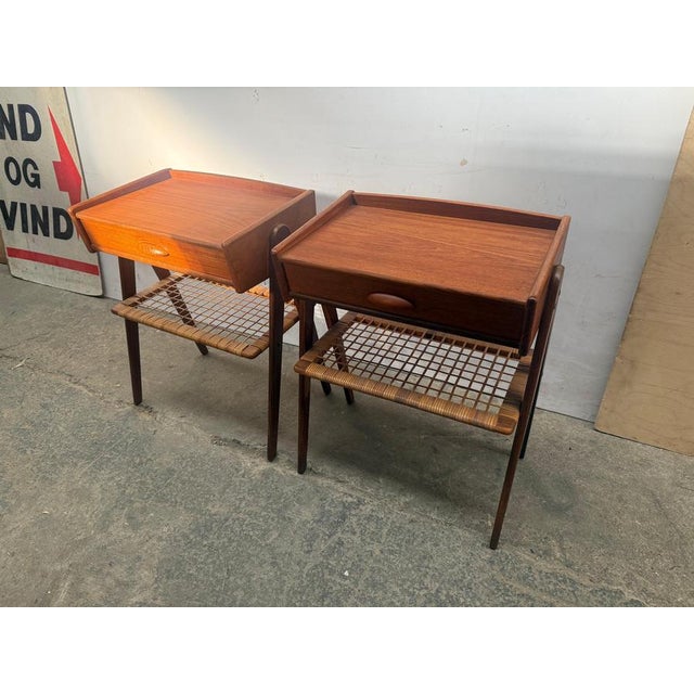 Mid-Century Danish Nightstands by Søren Rasmussen, 1960s, Set of 2 For Sale - Image 10 of 18